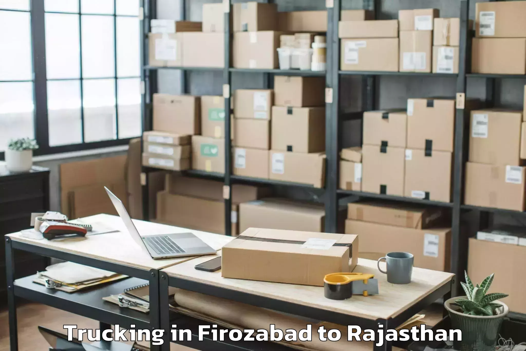 Leading Firozabad to Lunkaransar Trucking Provider